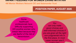 INFANT FEEDING FOR WOMEN LIVING WITH HIV