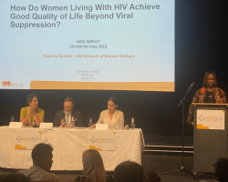 How Do Women Living With HIV Achieve Good Quality of Life Beyond Viral Suppression? – presentation by Angelina Namiba