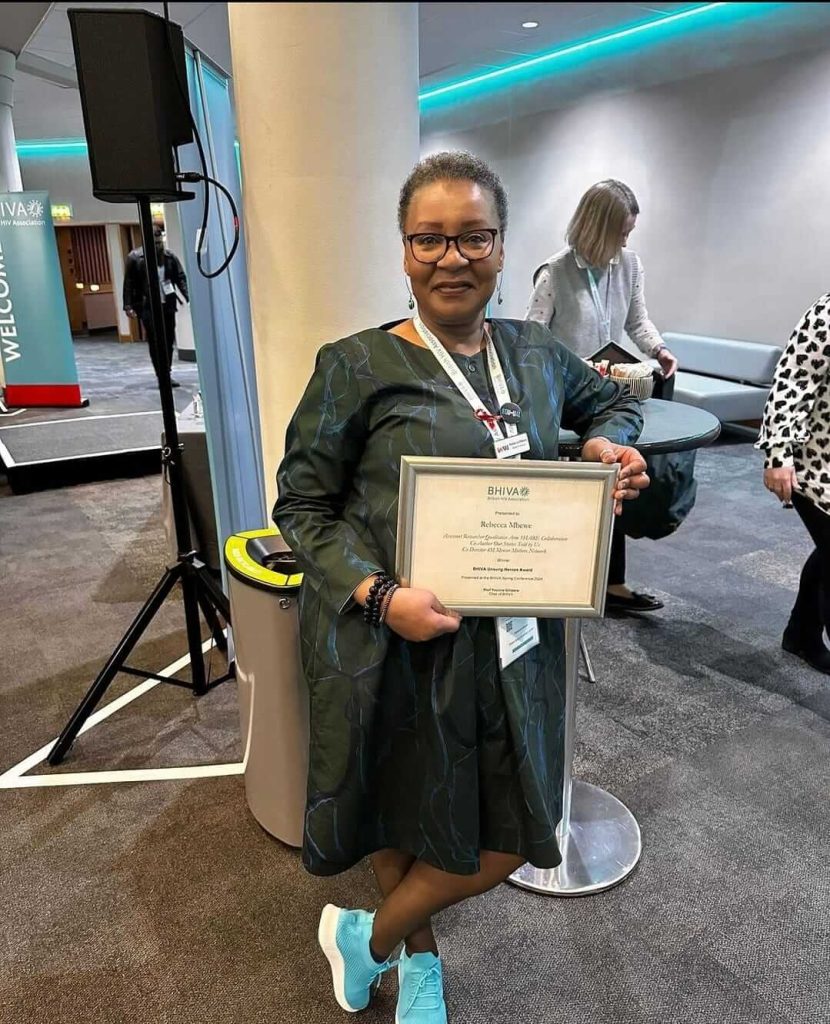 MM Rebecca receives Unsung Heroes Award at BHIVA Spring Conference 2024